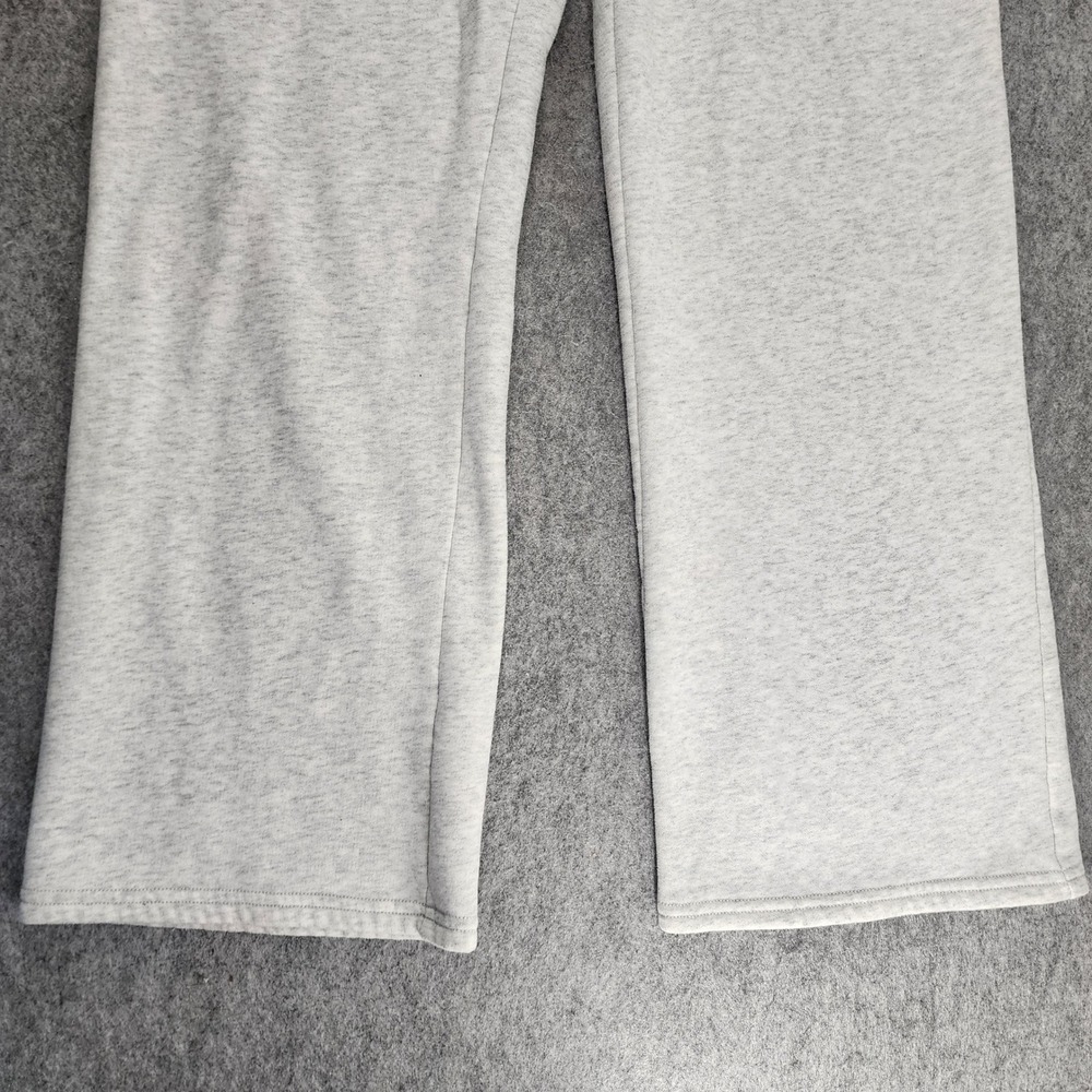 Hollister Gray USA Flag Patch Fleece Wide Leg Sweatpants Loungewear Womens M - Picture 4 of 7
